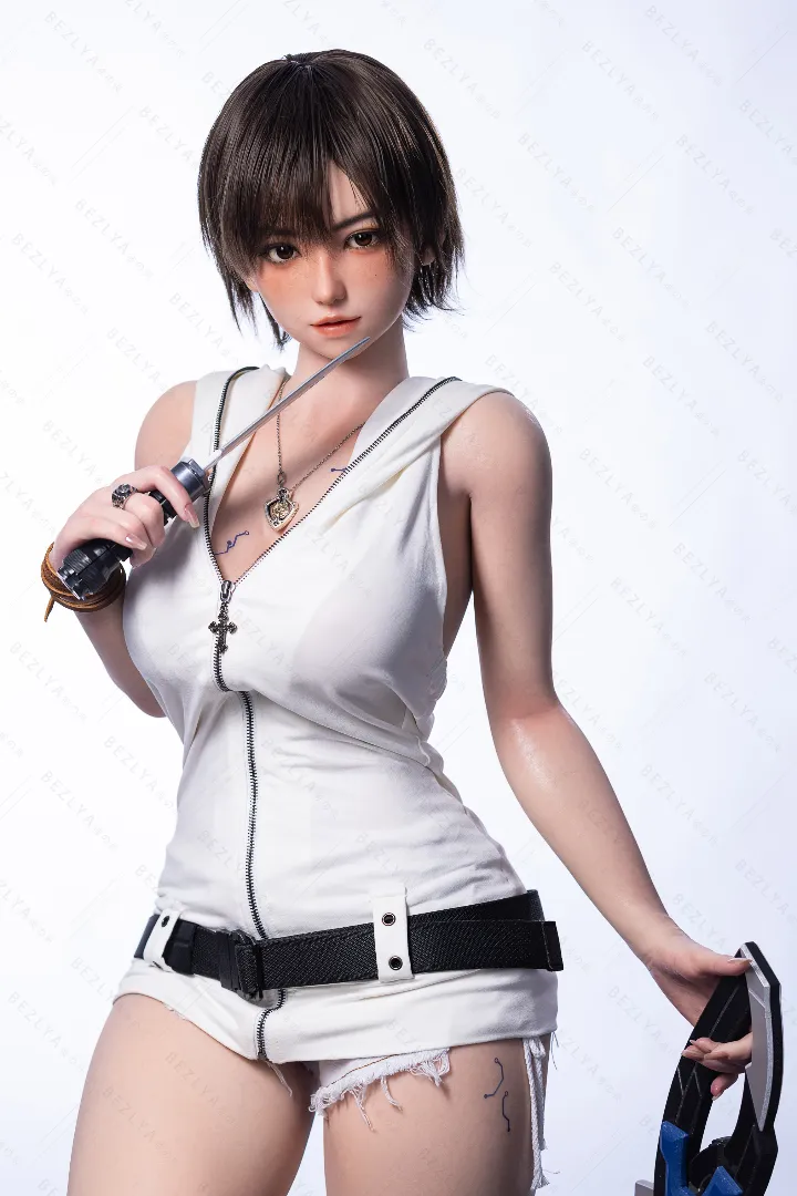 155cm (5ft1) E-Cup Lightweight Silicone Sex Doll Linaihui, ROS Head